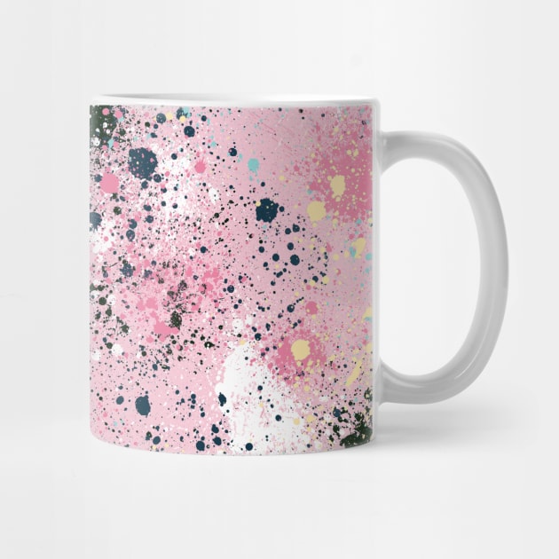 Pocket - INK SPLATTER DUST PINK PASTEL by ninoladesign